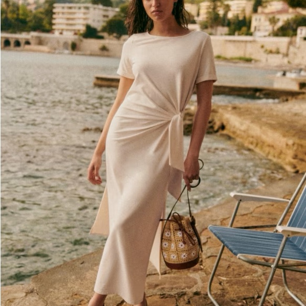Sezane Pippa Dress in cream, NWOT
